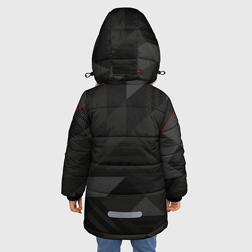 Зимняя куртка для девочки PORSCHE / 3D-Красный – фото 4