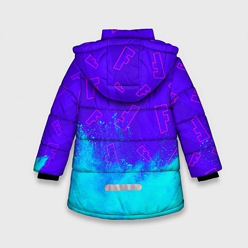 Зимняя куртка для девочки FORTNITE ФОРТНАЙТ / 3D-Черный – фото 2