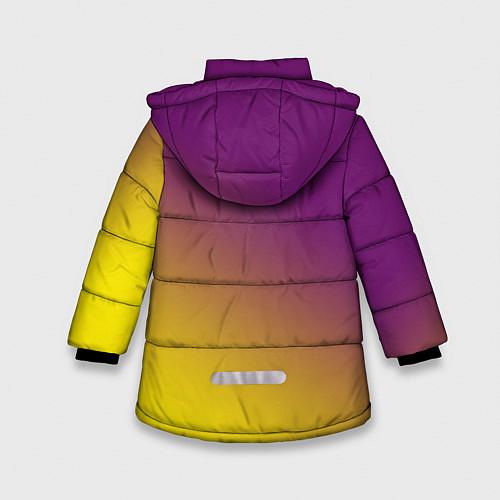 Зимняя куртка для девочки ГРАДИЕНТ / 3D-Черный – фото 2