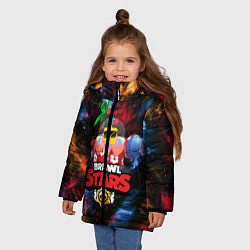 Куртка зимняя для девочки BRAWL STARS СПРАУТ, цвет: 3D-черный — фото 2