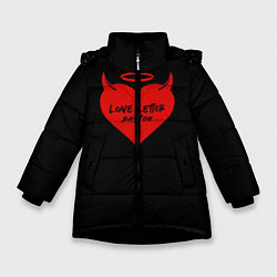 Куртка зимняя для девочки Payton, цвет: 3D-черный