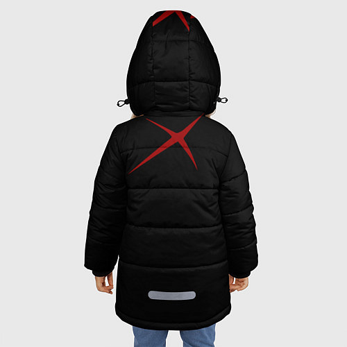 Зимняя куртка для девочки Химура Кэнсин Самурай Х / 3D-Красный – фото 4