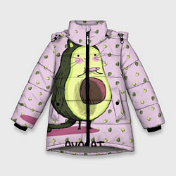 Зимняя куртка для девочки Авокадо Кот