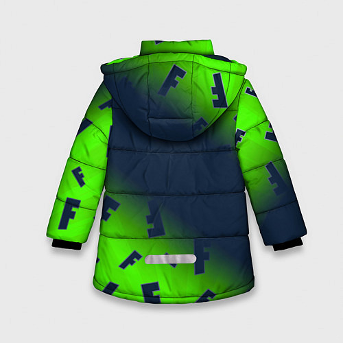 Зимняя куртка для девочки FORTNITE ФОРТНАЙТ / 3D-Черный – фото 2