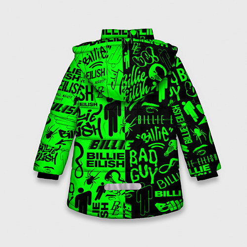 Зимняя куртка для девочки BILLIE EILISH БИЛЛИ АЙЛИШ / 3D-Черный – фото 2