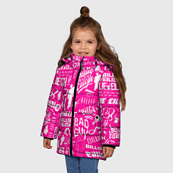Куртка зимняя для девочки BILLIE EILISH БИЛЛИ АЙЛИШ, цвет: 3D-красный — фото 2