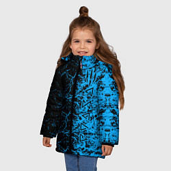 Куртка зимняя для девочки The Witcher, цвет: 3D-светло-серый — фото 2