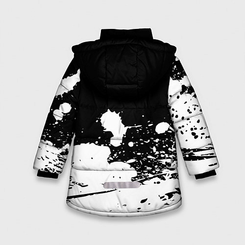 Зимняя куртка для девочки S T A L K E R / 3D-Черный – фото 2