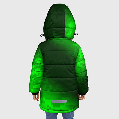 Зимняя куртка для девочки MINECRAFT МАЙНКРАФТ / 3D-Светло-серый – фото 4