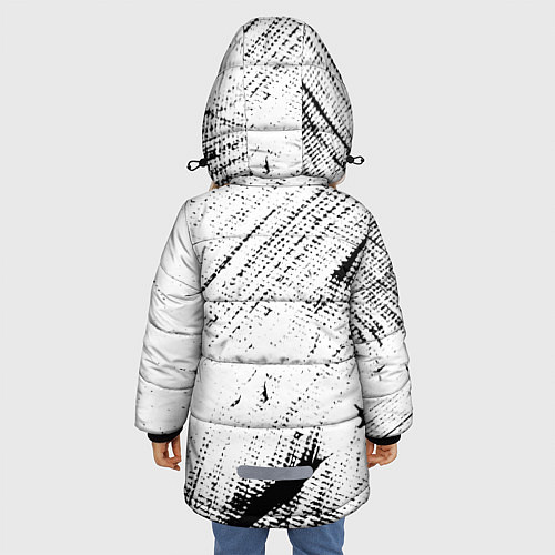 Зимняя куртка для девочки ШТРИХИ / 3D-Красный – фото 4