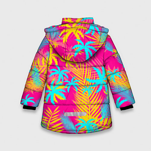 Зимняя куртка для девочки BRAWL STARS SPROUT TROPICAL / 3D-Черный – фото 2