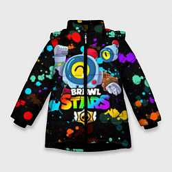 Куртка зимняя для девочки BRAWL STARS NANI НАНИ, цвет: 3D-черный