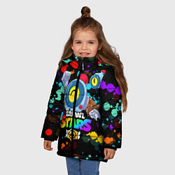 Куртка зимняя для девочки BRAWL STARS NANI НАНИ, цвет: 3D-черный — фото 2