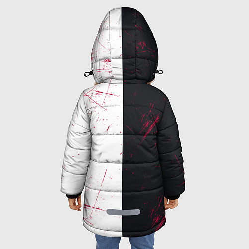 Зимняя куртка для девочки Monokuma / 3D-Красный – фото 4