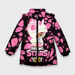 Куртка зимняя для девочки Brawl stars Unicorn, цвет: 3D-черный