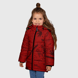 Куртка зимняя для девочки LIL PEEP ЛИЛ ПИП, цвет: 3D-черный — фото 2