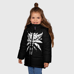 Куртка зимняя для девочки ВЕДЬМАК THE WITCHER ГЕРАЛЬ, цвет: 3D-черный — фото 2