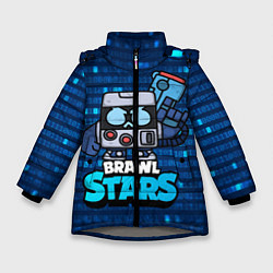 Зимняя куртка для девочки Virus 8 bit brawl stars Blue