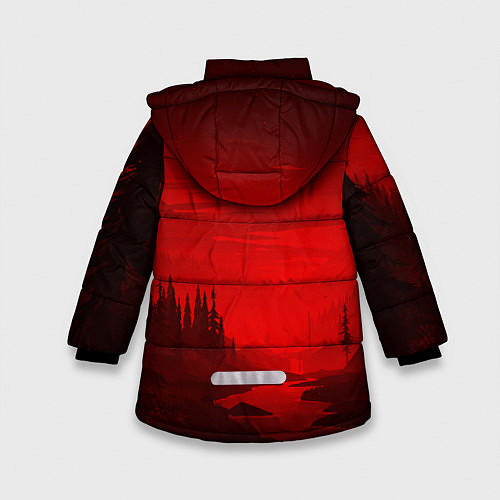 Зимняя куртка для девочки Red Dead Redemption 2 / 3D-Черный – фото 2