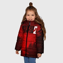 Куртка зимняя для девочки Red Dead Redemption 2, цвет: 3D-черный — фото 2