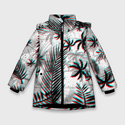 Зимняя куртка для девочки ПАЛЬМЫ TROPICAL GLITCH