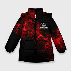 Куртка зимняя для девочки LEXUS, цвет: 3D-черный