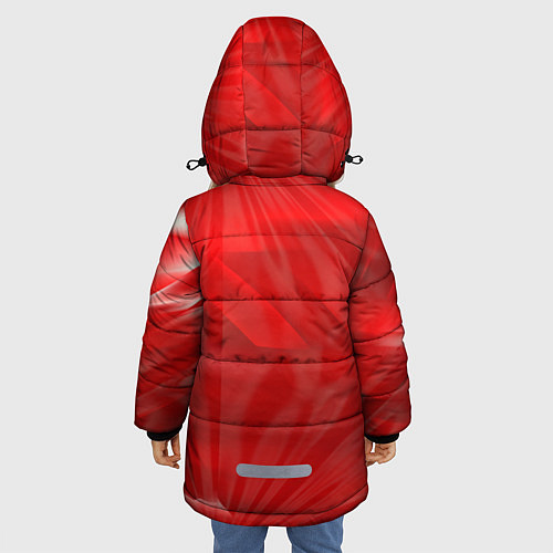 Зимняя куртка для девочки MITSUBISHI / 3D-Красный – фото 4
