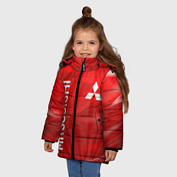 Куртка зимняя для девочки MITSUBISHI, цвет: 3D-красный — фото 2