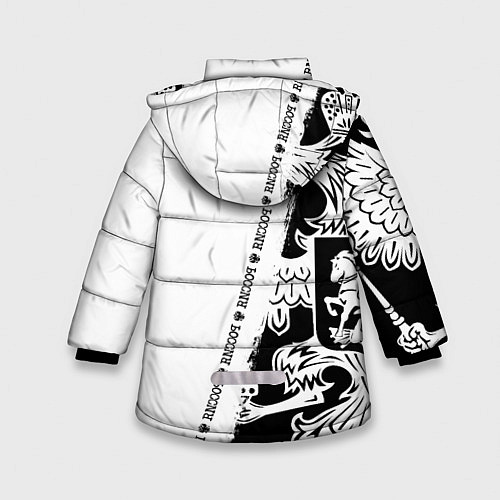Зимняя куртка для девочки Станислав / 3D-Черный – фото 2