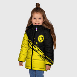 Куртка зимняя для девочки BORUSSIA, цвет: 3D-светло-серый — фото 2
