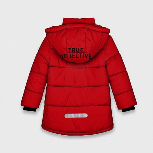 Зимняя куртка для девочки Настоящий детектив / 3D-Черный – фото 2