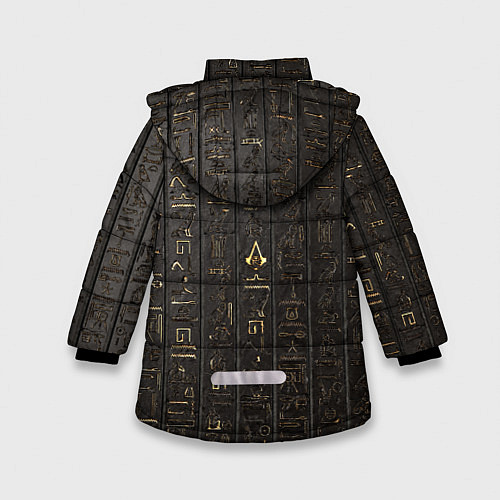 Зимняя куртка для девочки ASSASSINS CREED:ORIGINS / 3D-Черный – фото 2