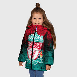 Куртка зимняя для девочки LIVERPOOL, цвет: 3D-красный — фото 2