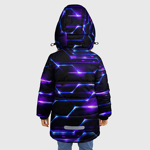 Зимняя куртка для девочки Технологии будущее нано броня / 3D-Красный – фото 4