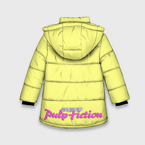 Зимняя куртка для девочки Криминальное чтиво / 3D-Черный – фото 2