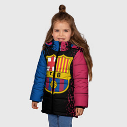 Куртка зимняя для девочки BARSELONA, цвет: 3D-светло-серый — фото 2