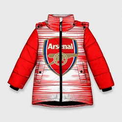 Куртка зимняя для девочки ARSENAL, цвет: 3D-черный