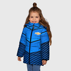 Куртка зимняя для девочки CHEVROLET, цвет: 3D-черный — фото 2