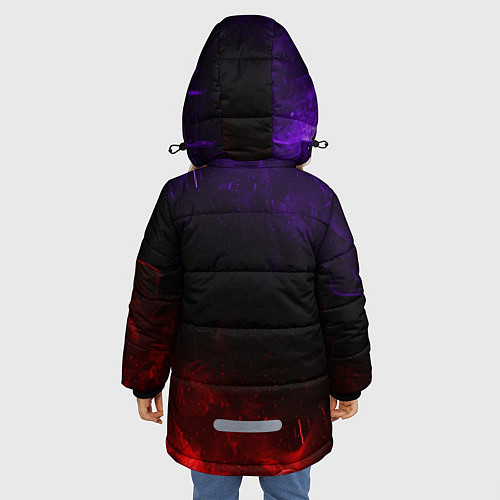 Зимняя куртка для девочки Mitsubishi / 3D-Красный – фото 4