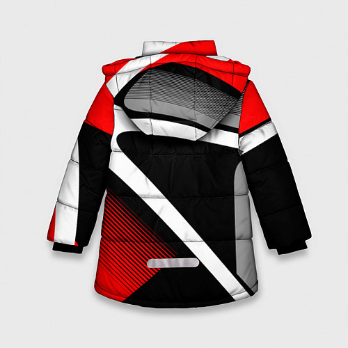 Зимняя куртка для девочки Mitsubishi ФОРМА / 3D-Черный – фото 2