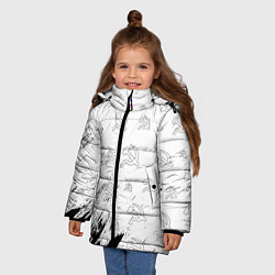 Куртка зимняя для девочки USSR СССР, цвет: 3D-черный — фото 2