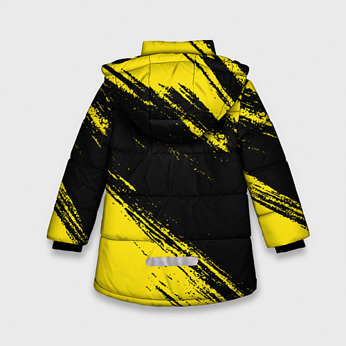 Зимняя куртка для девочки Borussia / 3D-Черный – фото 2