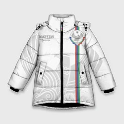 Куртка зимняя для девочки Дагестан, цвет: 3D-черный