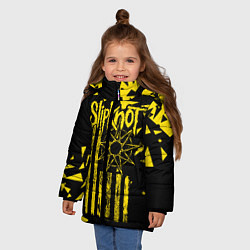 Куртка зимняя для девочки Slipknot, цвет: 3D-черный — фото 2