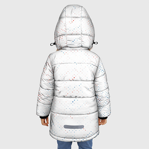 Зимняя куртка для девочки BMW БМВ / 3D-Светло-серый – фото 4