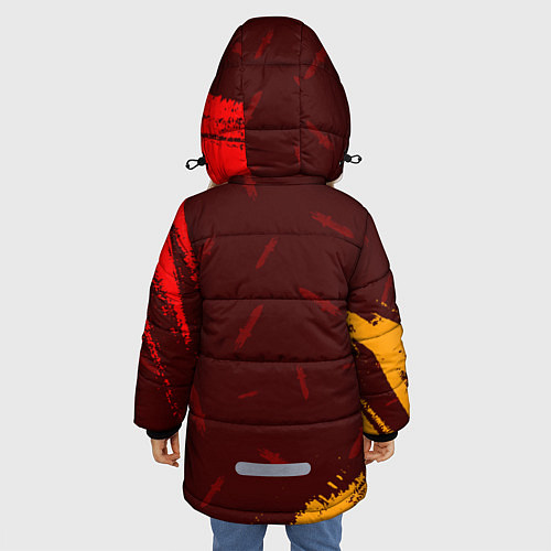 Зимняя куртка для девочки FREE FIRE ФРИ ФАЕР / 3D-Красный – фото 4
