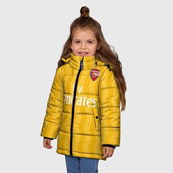 Куртка зимняя для девочки ARSENAL, цвет: 3D-черный — фото 2