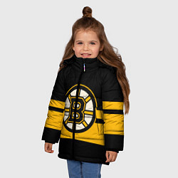 Куртка зимняя для девочки BOSTON BRUINS NHL, цвет: 3D-черный — фото 2