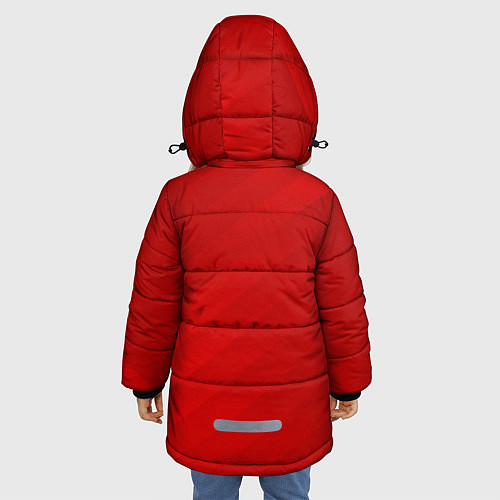 Зимняя куртка для девочки FC Bayern Munchen / 3D-Красный – фото 4