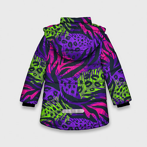Зимняя куртка для девочки Африканский дух / 3D-Черный – фото 2